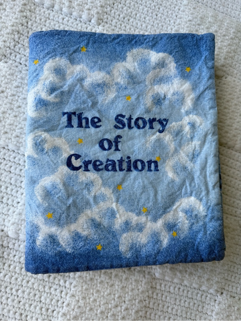 The Story of Creation fabric cloth book